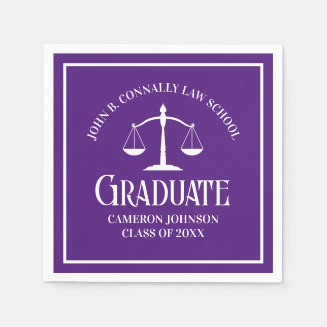 Partei für die Lila Rechtsanwaltsschule Serviette (Vorderseite)