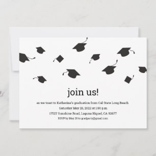 Partei für einfache Graduierungsklassenkarten Einladung