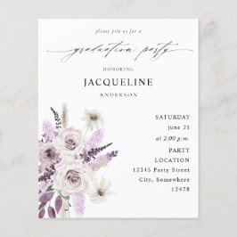 Partei für Lila Blumenstudium Flyer