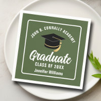 Partei für personalisierte Army Green Graduate Gra