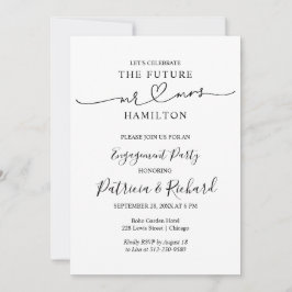 Partei für Schwarz-Weiß-Kalligrafie-Engagement Ankündigung