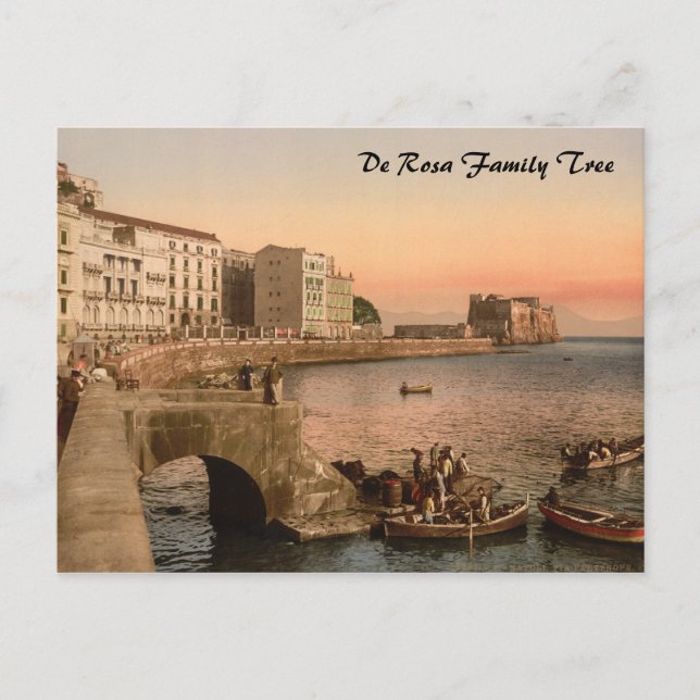 Partenope Street, Neapel, Kampanien, Italien Postkarte (Vorderseite)