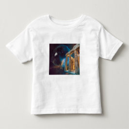 Parthenon Acropolis Griechenland trifft Raumfahrt Kleinkind T-shirt