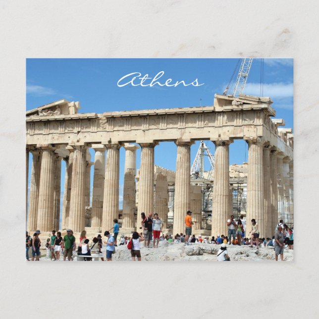 Parthenon Acropolis Postkarte (Vorderseite)