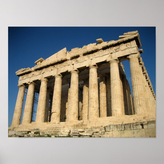 Parthenon Akropolis in Athen Poster (Vorne)