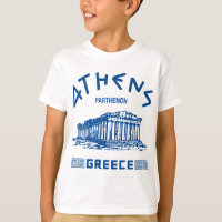 Parthenon - Athen - Grieche (blau)