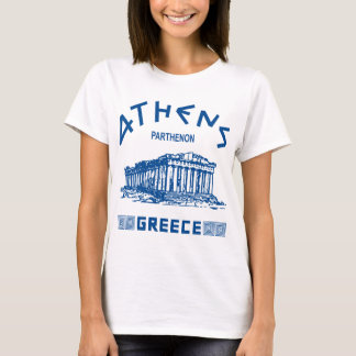 Parthenon - Athen - Grieche (blau) T-Shirt