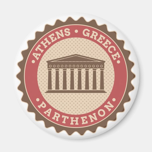 Parthenon Athen Griechenland Magnet (Vorne)