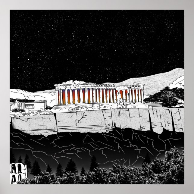Parthenon Athen Griechenland Poster (Vorne)