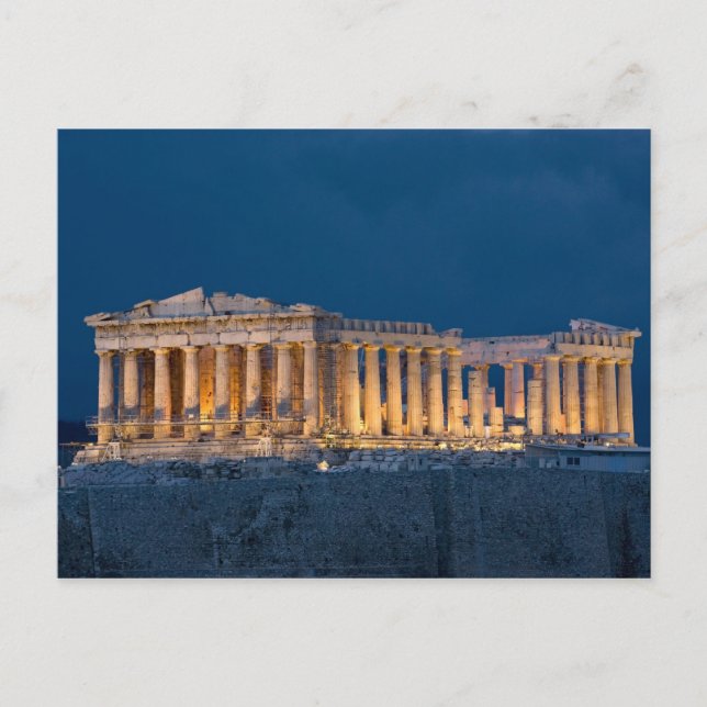 Parthenon. Athen, Griechenland Postkarte (Vorderseite)