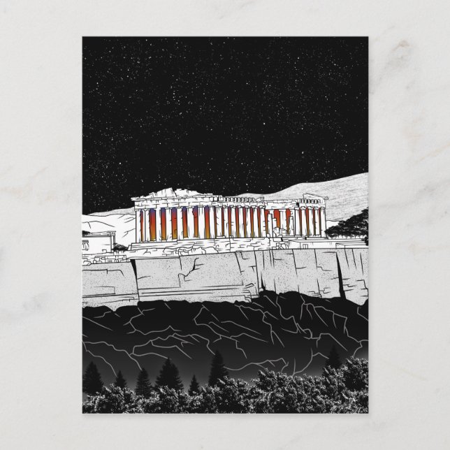 Parthenon Athen Griechenland Postkarte (Vorderseite)