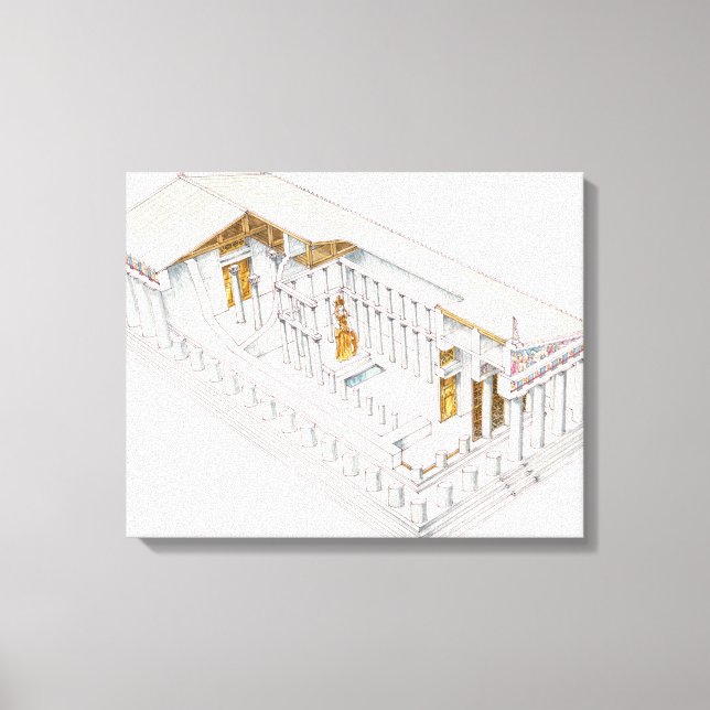 Parthenon Athens Leinwanddruck (Vorderseite)