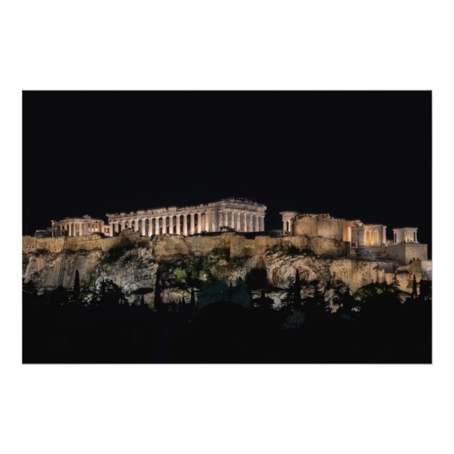 Parthenon auf dem Akropolis-Hügel, Athen, Griechen Fotodruck (Vorne)