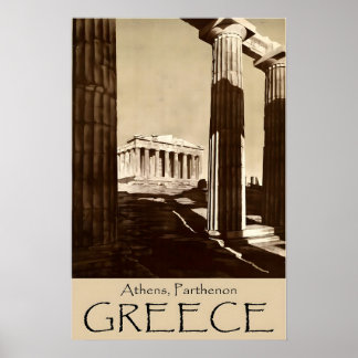 Parthenon Druck Athen Kunst Griechenland Reiseplak Poster