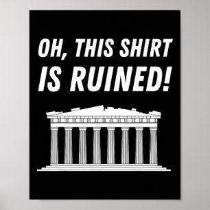 Parthenon Griechenland und Akropolis von Athen  Poster