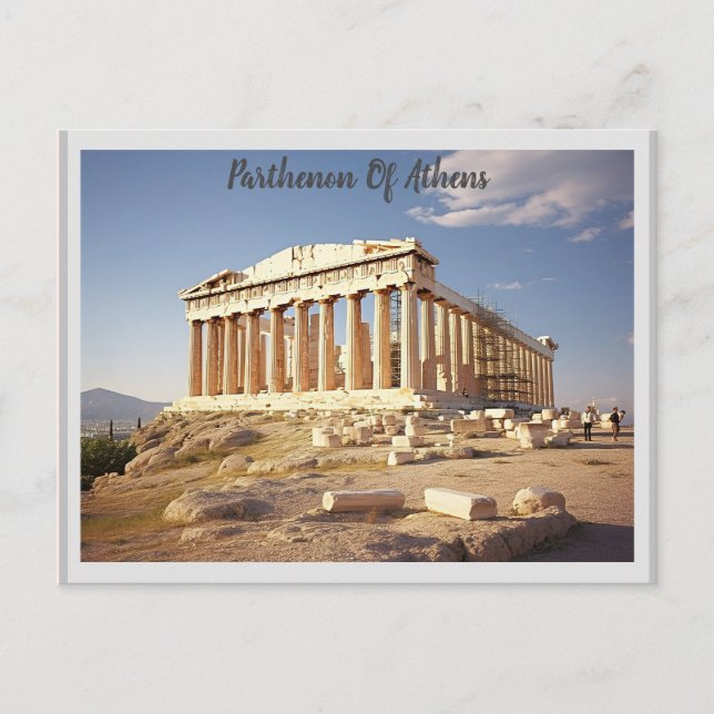 Parthenon von Athen Postkarte (Vorderseite)
