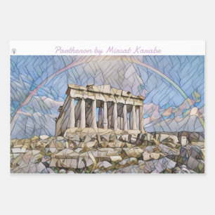 Parthenon von Mirsat Karabel Wrapping Paper Sheets Geschenkpapier Set