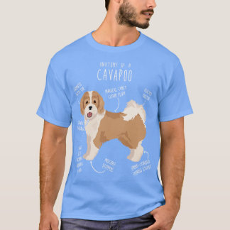 Parti Cavapoo Dog Anatomie T-Shirt