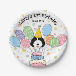 Parti Labradoodle Hund Geburtstagsparty Paper Tell Pappteller