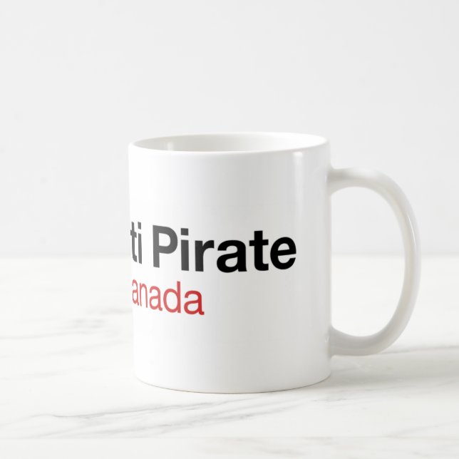 Parti Pirat DU Kanada Kaffeetasse (Rechts)