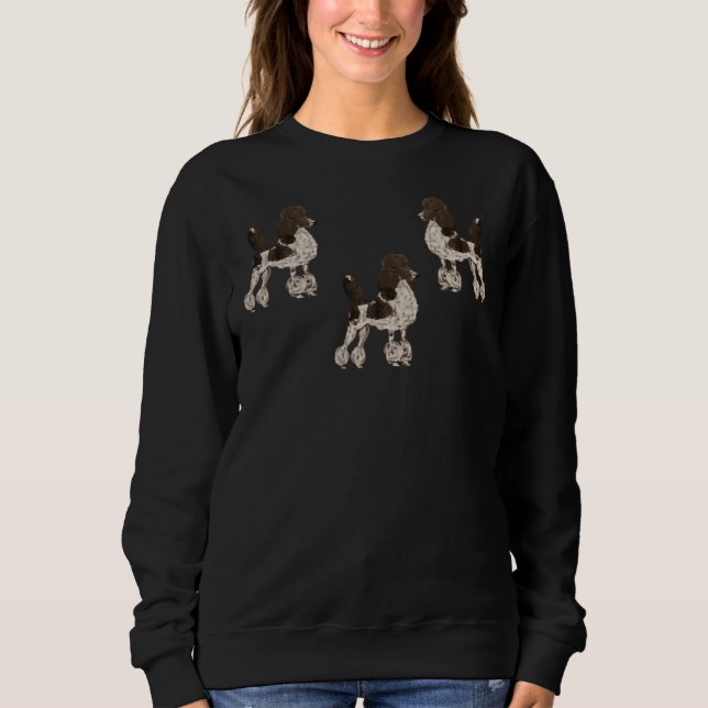 Parti Poodle Trio Sweatshirt (Vorderseite)