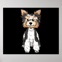 Parti Yorkie Niedliche Kunst