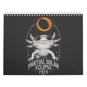 Partial Solar Eclipse 2025 Axolotl Amphibian Kalender