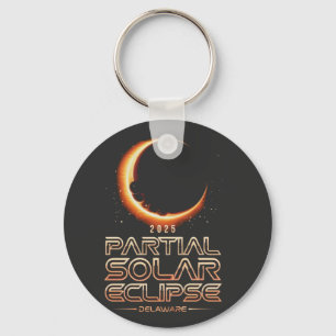 Partial Solar Eclipse New Jersey 2025 Schlüsselanhänger