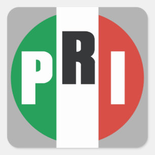 Partido Revolucionario Institucional Quadratischer Aufkleber