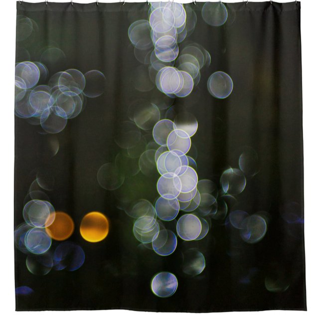 Partie aus farbigen Kunststoffbehältern Duschvorhang (Vorderseite)