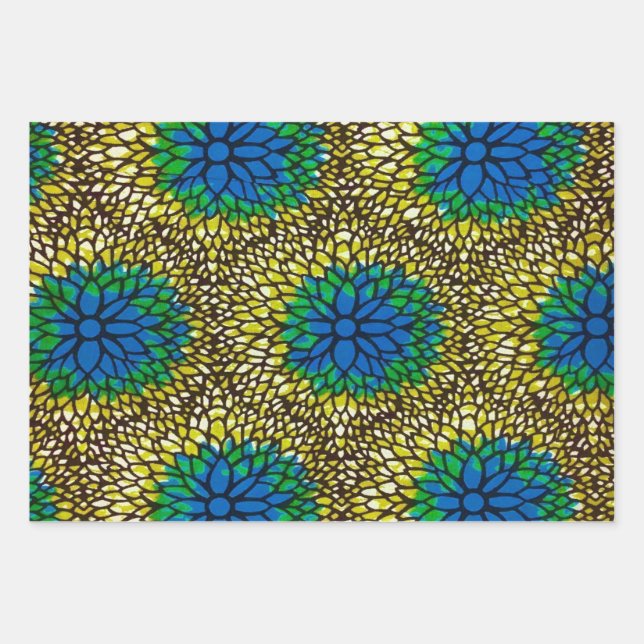 Partie Geschenkpapier Wax Africain Set (Vorderseite)