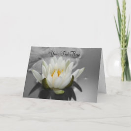 Partielle Blume der weißen Lotus-Lotus-Fotokarte Karte