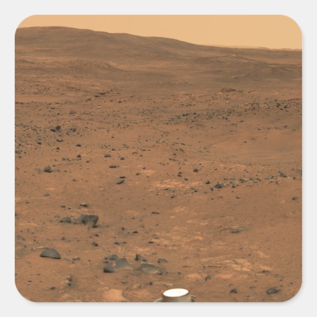 Partielles Seminolpanorama der Mars Quadratischer Aufkleber (Vorderseite)