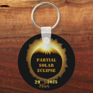 Partielles Solar-Eclipse-Ereignis 2025 Party anzei Schlüsselanhänger