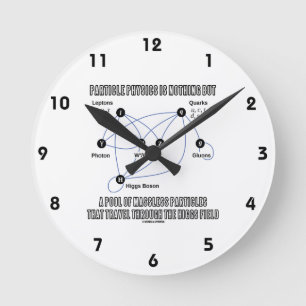 Partikel-Physik ist nichts aber ein Pool von Runde Wanduhr