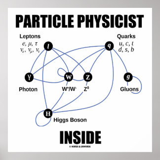 Partikel Physiker Inside (Standardmodell Higgs) Poster