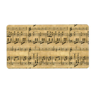 Partitur-alter Pergamentpapier-Entwurf