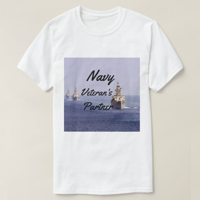 Partner der Marine Veteran T-Shirt (Design vorne)