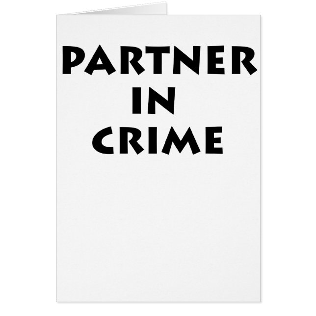 Partner - herein - Verbrechen! (Vorne)