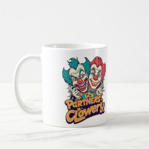 Partner im Clownery (Lustiger Clown-Wortspiel) Kaffeetasse