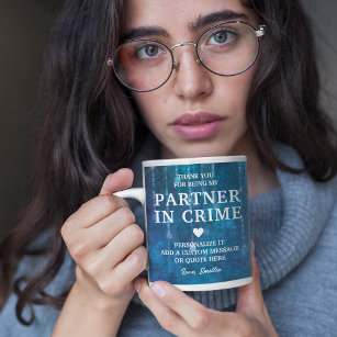 Partner in Crime Personalisiert Freundschaft Kaffeetasse