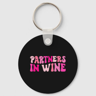 Partner in Wein trinken Junggeselinnen-Abschied Ma Schlüsselanhänger