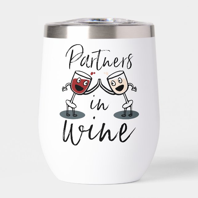 Partner in Wine Stemless Wine Tumbler (Vorderseite)