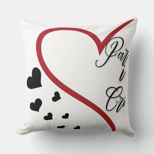 Partnerdesign ; Lover-Geschenk Kissen (Vorderseite)