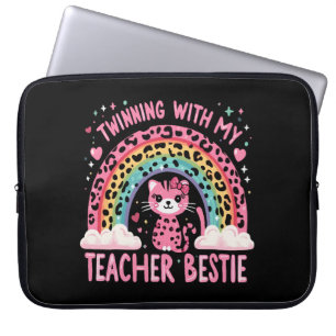 Partnerschaften mit meiner Lehrerin Bestie Rainbow Laptopschutzhülle
