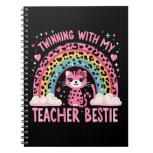 Partnerschaften mit meiner Lehrerin Bestie Rainbow Notizblock