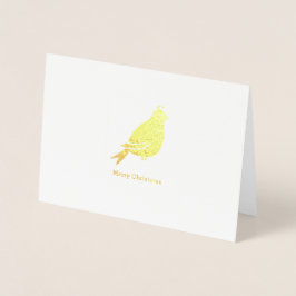 Partridge Frohe Weihnachten - Weihnachtskarte Folienkarte