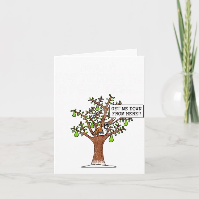 Partridge In A Pear Tree, Christmas Carol Singing  Karte (Vorderseite)