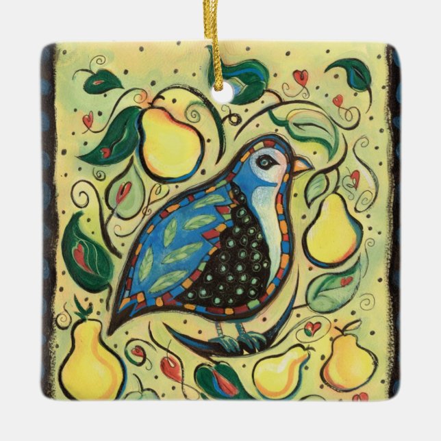 Partridge in a Pear Tree Christmas ornament (Vorderseite)