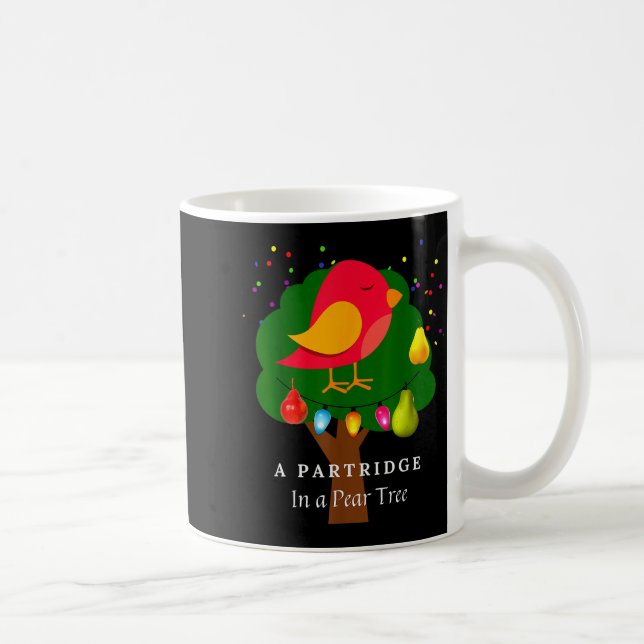 Partridge In A Pear Tree Twelve Days Of Christmas  Kaffeetasse (Rechts)